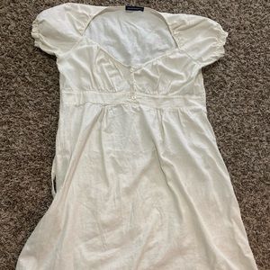 brandy melville white mini dress
